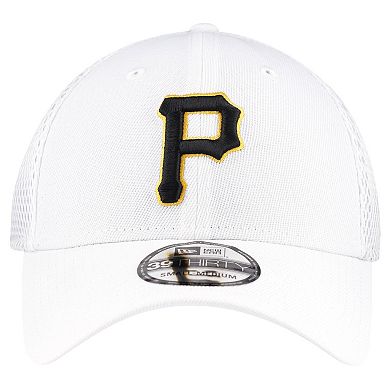 Men's New Era White Pittsburgh Pirates REPREVEÂ Neo 39THIRTY Flex Hat
