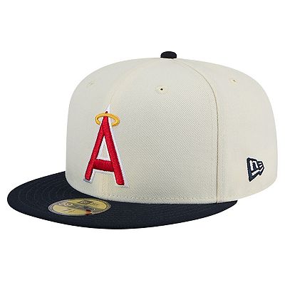 Men's New Era Cream California Angels Cooperstown Collection 1972