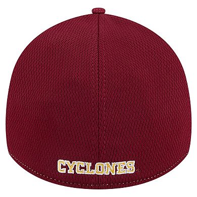 Men's New Era Heather Gray/Cardinal Iowa State Cyclones Two-Tone 39THIRTY Flex Hat