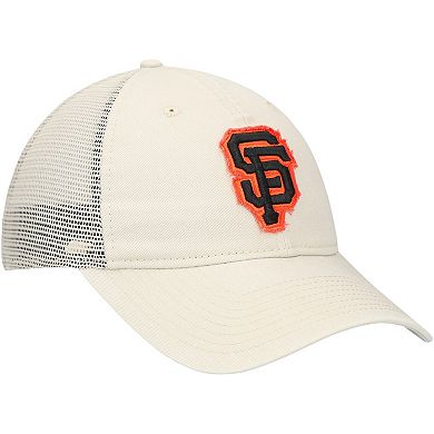 Men's New Era Stone San Francisco Giants Game Day 9TWENTY Adjustable Trucker Hat