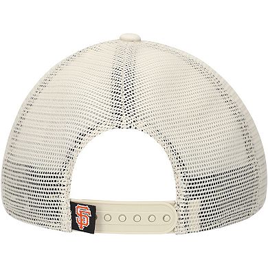 Men's New Era Stone San Francisco Giants Game Day 9TWENTY Adjustable Trucker Hat