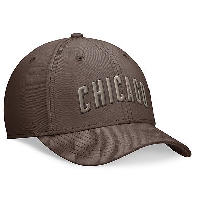 Men's Nike Brown Chicago Cubs Statement Ironstone Performance SwooshFlex Hat