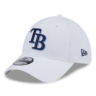 Men's New Era White Tampa Bay Rays Evergreen 39THIRTY Flex Hat