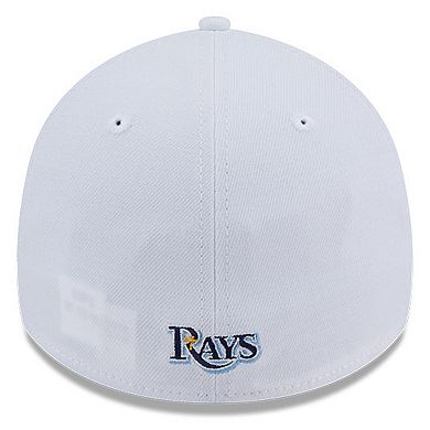 Men's New Era White Tampa Bay Rays Evergreen 39THIRTY Flex Hat