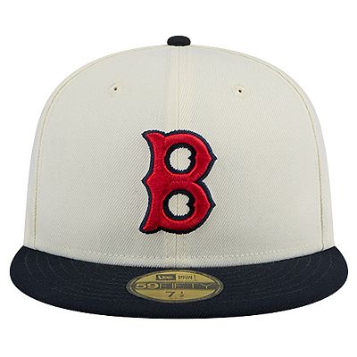 Men's New Era White Boston Red Sox Cooperstown Collection Chrome
