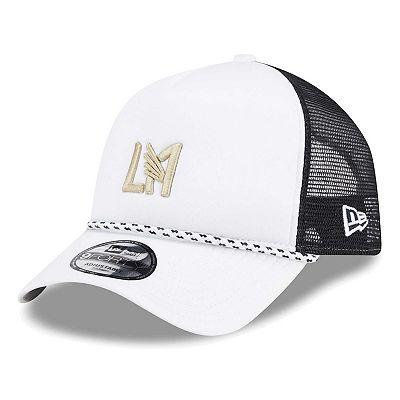 Men's New Era White/Black LAFC Court Sport Foam A-Frame 9FORTY