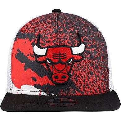 Youth New Era Black Chicago Bulls Court Sport 9FIFTY Snapback Hat