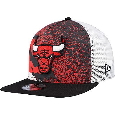 Youth New Era Black Chicago Bulls Court Sport 9FIFTY Snapback Hat