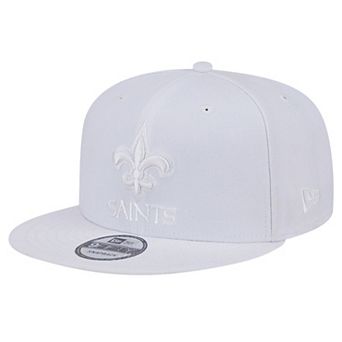 Men's New Era New Orleans Saints Main White on White 9FIFTY Snapback Hat