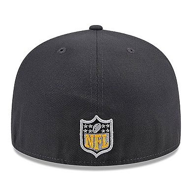 Men's New Era  Graphite Pittsburgh Steelers Official 2024 NFL Draft On Stage 59FIFTY Fitted Hat