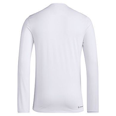 Men's adidas White Seattle Sounders FC 2024 Jersey Hook AEROREADY Long Sleeve T-Shirt