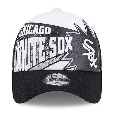 Youth New Era Black Chicago White Sox Boom 9FORTY Adjustable Hat