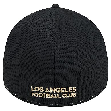 Men's New Era Gray/Black LAFC Throwback 39THIRTY Flex Hat