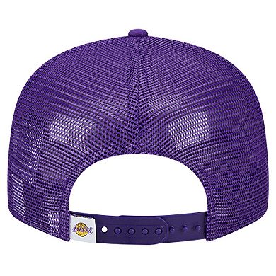 Men's New Era Purple Los Angeles Lakers Evergreen Meshback 9FIFTY Snapback Hat