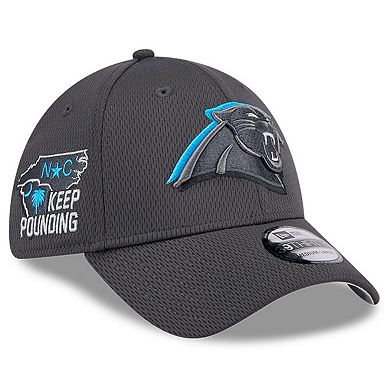 Men's New Era  Graphite Carolina Panthers 2024 NFL Draft 39THIRTY Flex Hat