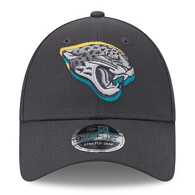 Youth New Era  Graphite Jacksonville Jaguars 2024 NFL Draft 9FORTY Adjustable Hat