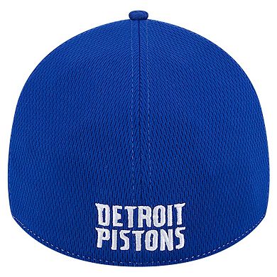 Men's New Era Heather Gray/Blue Detroit Pistons Two-Tone 39THIRTY Flex Hat