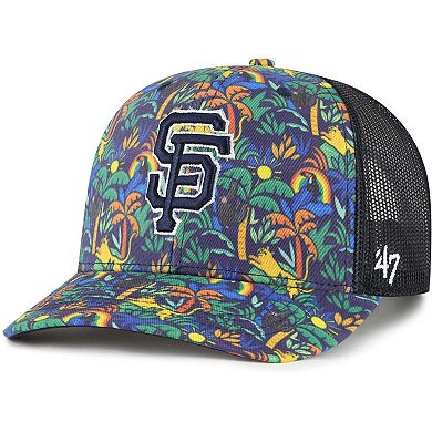 Youth '47 Navy San Francisco Giants Jungle Gym Adjustable Trucker Hat