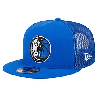 Men's New Era Blue Dallas Mavericks Evergreen Meshback 9FIFTY Snapback Hat