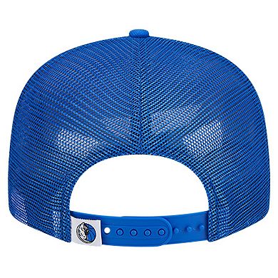 Men's New Era Blue Dallas Mavericks Evergreen Meshback 9FIFTY Snapback Hat