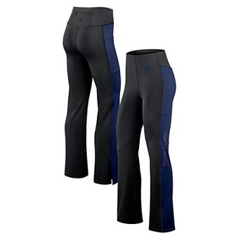 Women's Fanatics Signature Black Houston Astros Studio Fitted Flared Leggings