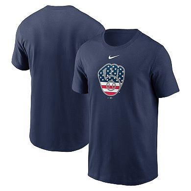 Men's Nike Navy Milwaukee Brewers Americana T-Shirt