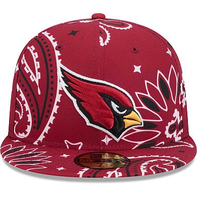 Men's New Era Cardinal Arizona Cardinals Paisley 59FIFTY Fitted Hat