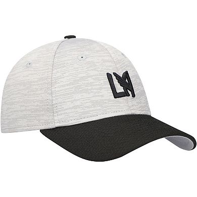 Youth New Era Gray/Black LAFC Active 9FORTY Adjustable Hat
