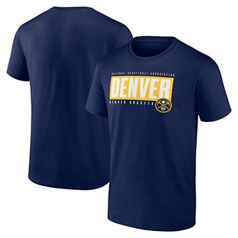 Men's Fanatics Branded Navy Denver Nuggets Box Out T-Shirt