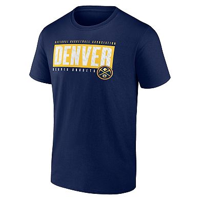 Men's Fanatics Branded Navy Denver Nuggets Box Out T-Shirt