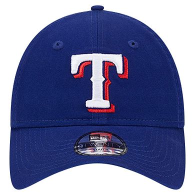 Youth New Era Royal Texas Rangers Team Color 9TWENTY Adjustable Hat