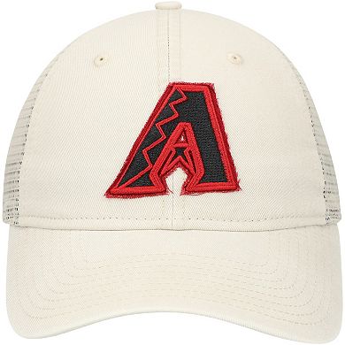 Men's New Era Stone Arizona Diamondbacks Game Day 9TWENTY Adjustable Trucker Hat