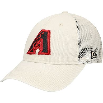 Men's New Era Stone Arizona Diamondbacks Game Day 9TWENTY Adjustable Trucker Hat