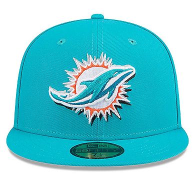 Men's New Era  Aqua Miami Dolphins 2024 NFL Draft 59FIFTY Fitted Hat