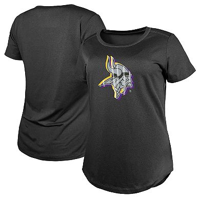 Women's New Era  Charcoal Minnesota Vikings 2024 NFL Draft T-Shirt
