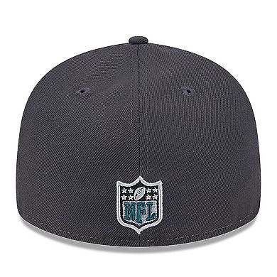 Men's New Era  Graphite Philadelphia Eagles 2024 NFL Draft Low Profile 59FIFTY Fitted Hat