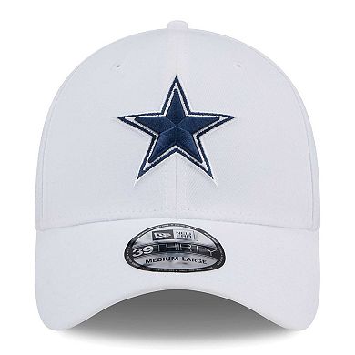 Men's New Era White Dallas Cowboys Main 39THIRTY Flex Hat