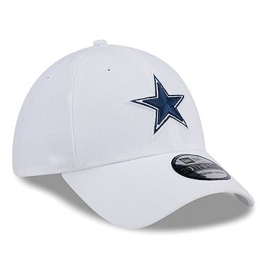 Men's New Era White Dallas Cowboys Main 39THIRTY Flex Hat