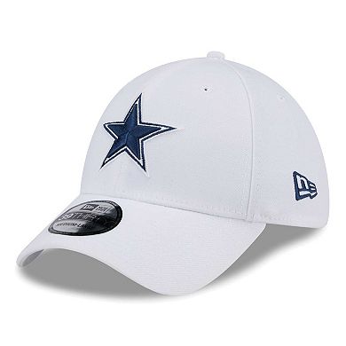Men's New Era White Dallas Cowboys Main 39THIRTY Flex Hat