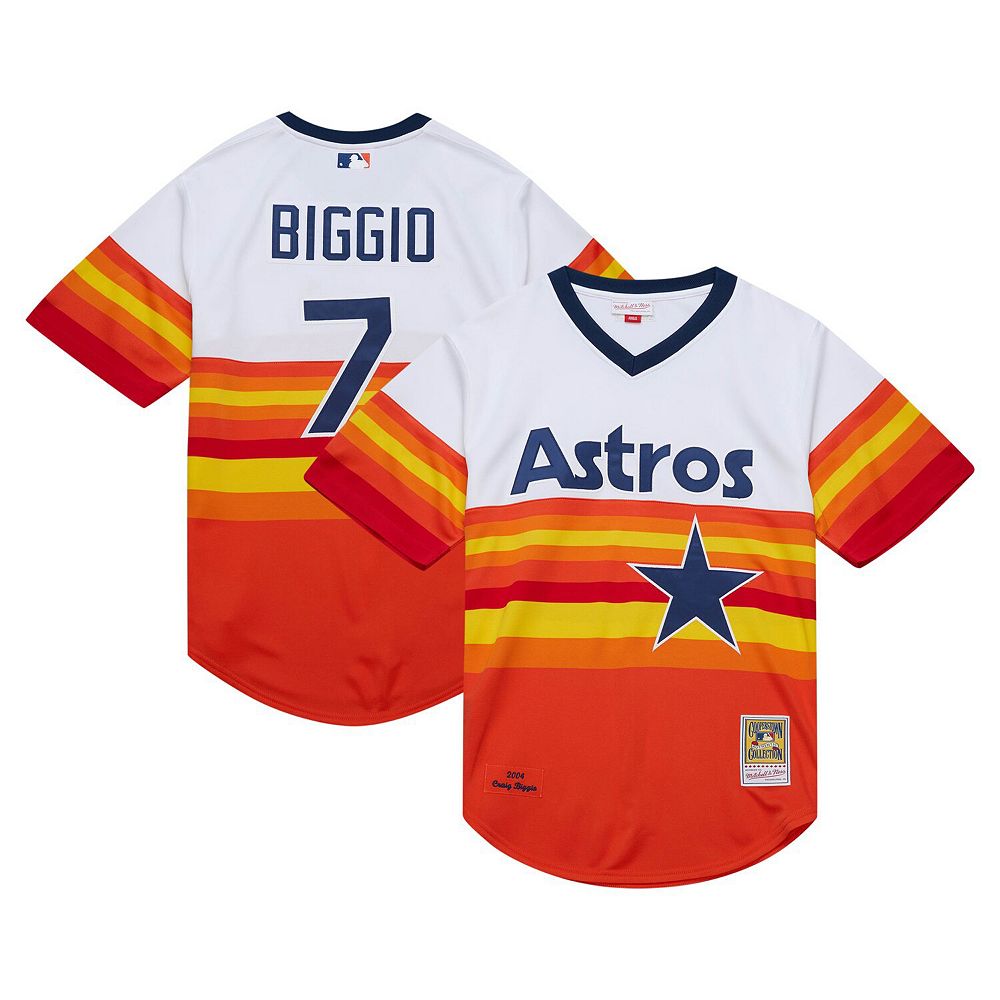 Men's Mitchell & Ness Craig Biggio White Houston Astros 2004