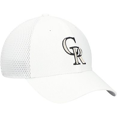 Men's New Era White Colorado Rockies REPREVEÂ Neo 39THIRTY Flex Hat