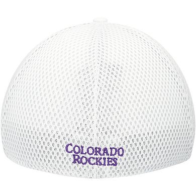 Men's New Era White Colorado Rockies REPREVEÂ Neo 39THIRTY Flex Hat