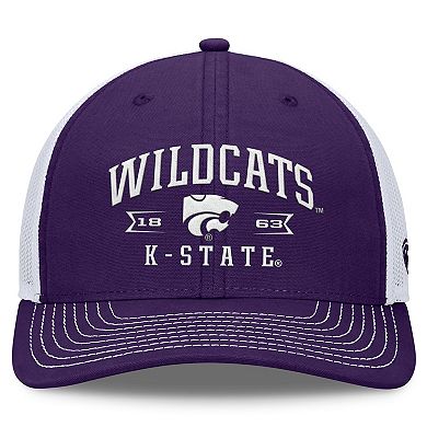 Men's Top of the World Purple Kansas State Wildcats Carson Trucker Adjustable Hat