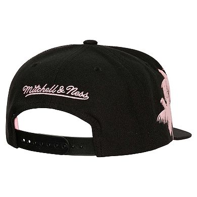 Men's Mitchell & Ness Black Inter Miami CF Palm Tree Snapback Hat