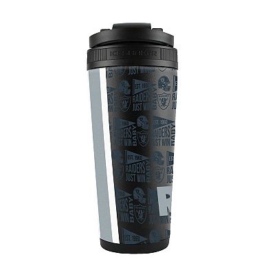 WinCraft Las Vegas Raiders 26oz. 4D Stainless Steel Ice Shaker Bottle