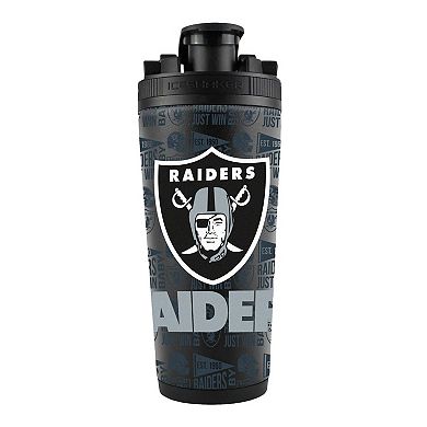 WinCraft Las Vegas Raiders 26oz. 4D Stainless Steel Ice Shaker Bottle