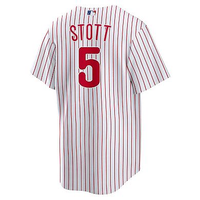 Men's Nike Bryson Stott White Philadelphia Phillies Replica Player Jersey