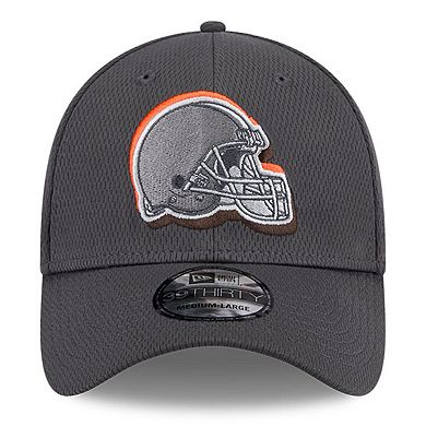 Men's New Era  Graphite Cleveland Browns 2024 NFL Draft 39THIRTY Flex Hat