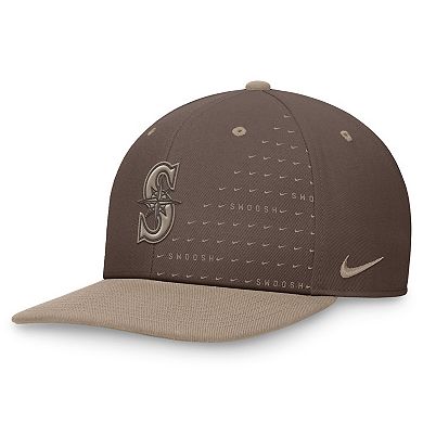 Men's Nike Brown Seattle Mariners Statement Ironstone Pro Performance Snapback Hat