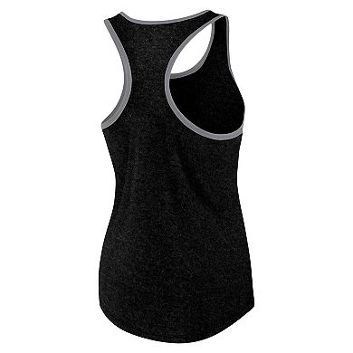 Women's Fanatics Heather Black Jacksonville Jaguars Plus Size Fuel Tank Top